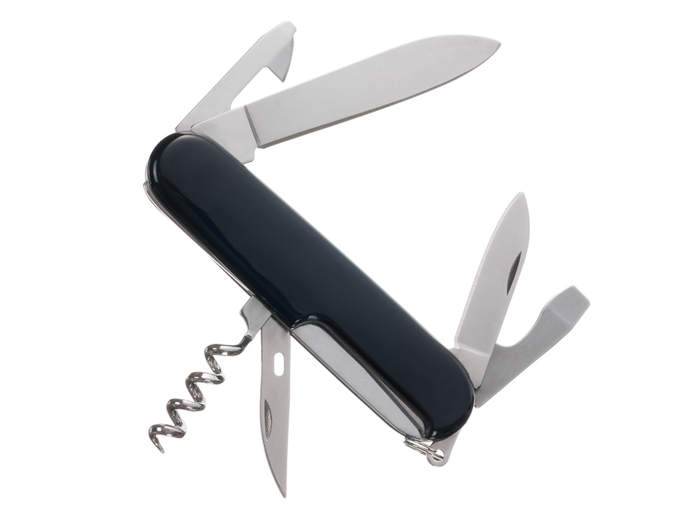 Нож перочинный Stinger, 90 мм, 11 функций, материал рукояти: АБС-пластик (черный) — изображение 4