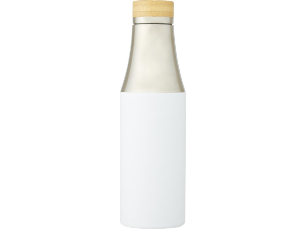 Hulan Бутылка объемом 540 мл с вакуумной изоляцией из меди и бамбуковой крышкой, белый — изображение 2