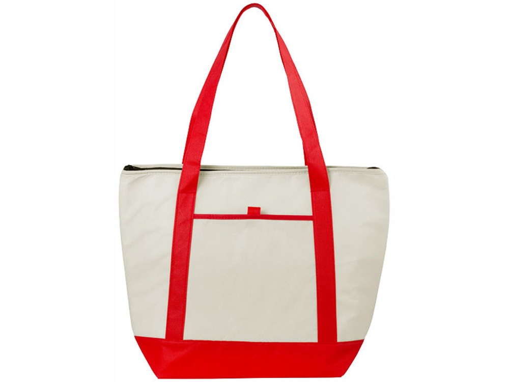 Сумка-холодильник Lighthouse, натуральный/красный — изображение 5