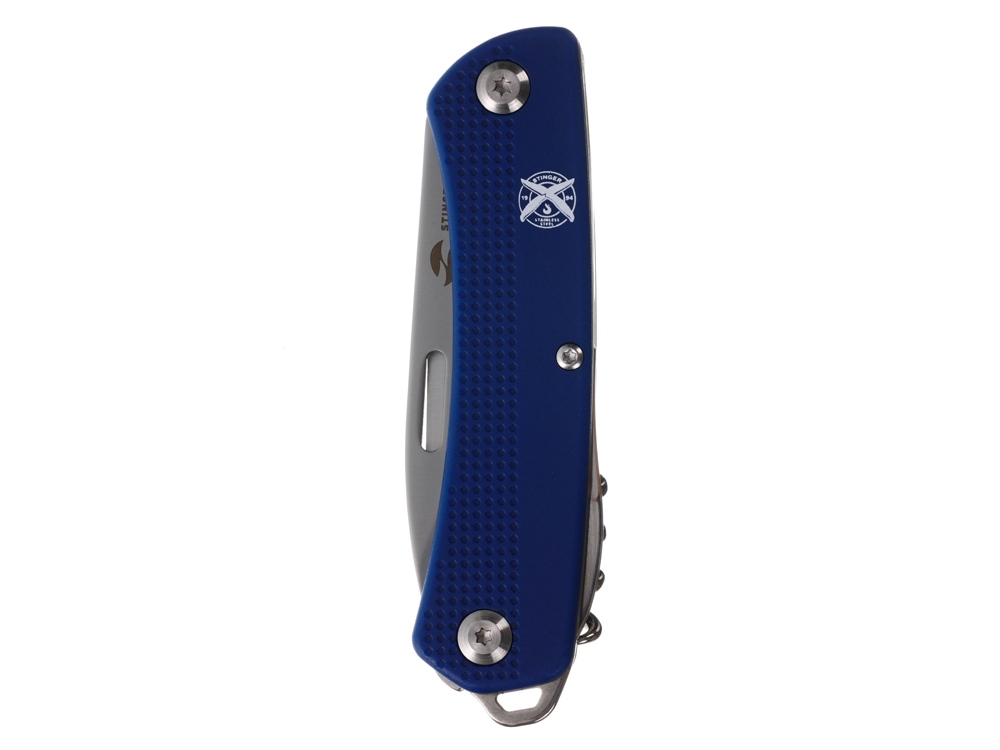 Нож перочинный Stinger, 103 мм, 10 функций, материал рукояти: АБС-пластик (синий) — изображение 6