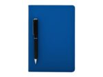 Бизнес-блокнот С3 софт-тач с магнитом, твердая обложка, 128 листов, синий