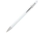 Kish шариковая ручка с серебристой отделкой - Белый (черные чернила)