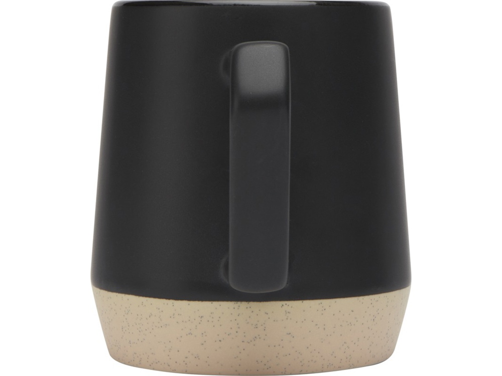 Dolce керамическая кружка объемом 300 мл с матовой отделкой, сплошной черный — изображение 3