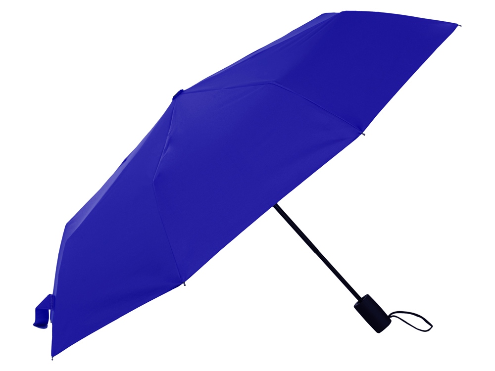 Зонт-автомат Dual с двухцветным куполом, голубой/черный — изображение 3
