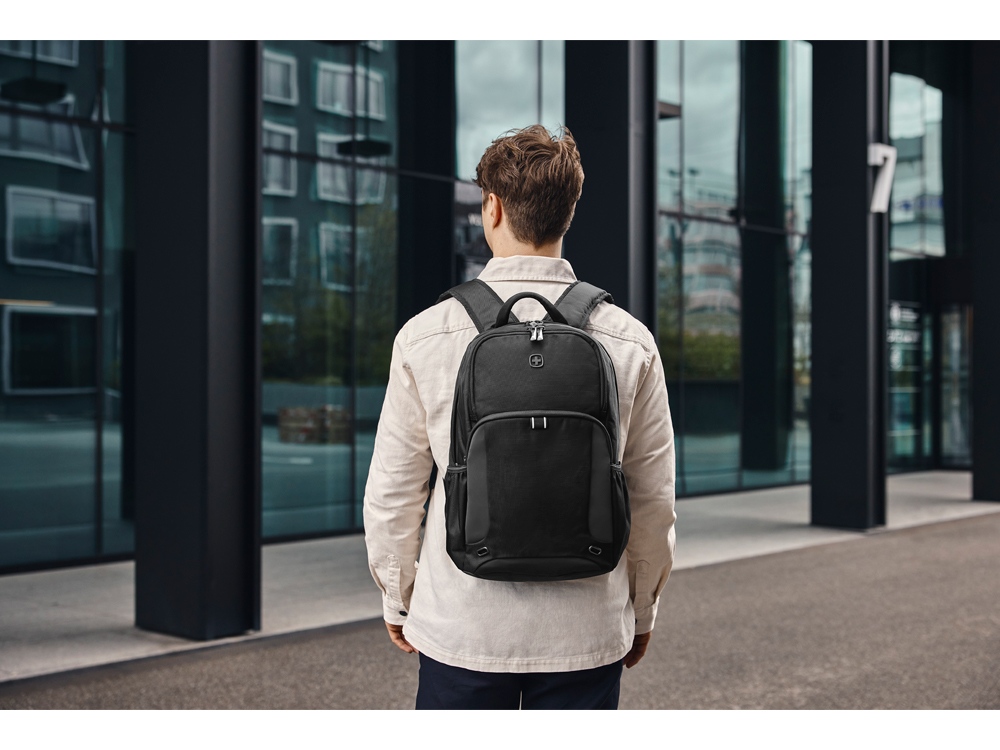Рюкзак WENGER XE Tryal 15.6, черный, переработанный ПЭТ/Полиэстер, 31х20х44 см, 23 л. — изображение 7