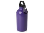 Одностенная бутылка для воды с карабином Oregon, изготовленная из нержавеющей стали, сертифицированной по стандарту RCS, объемом 400 мл - Пурпурный