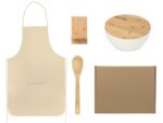 Подарочный набор с салатником, фартуком и подставкой