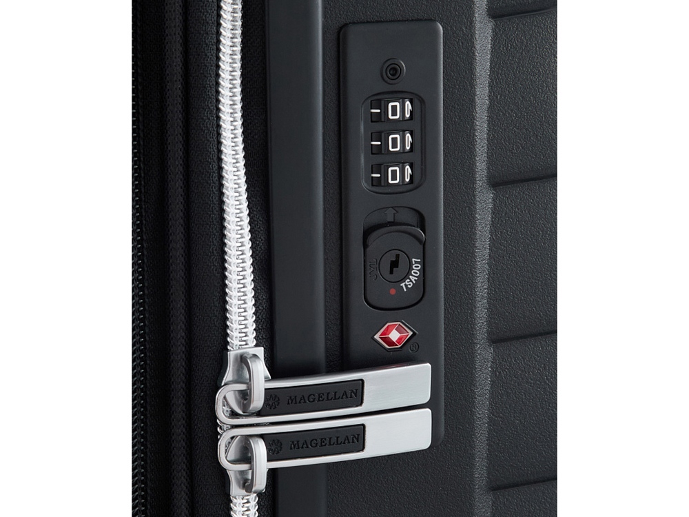 Чемодан 4-х колесный, Magellan, VICTORIA, 78л, черный — изображение 8