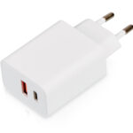 Сетевое зарядное устройство c выходами USB-A и USB-C Recharger Pro, быстрая зарядка QC/PD, 30 Вт, белый