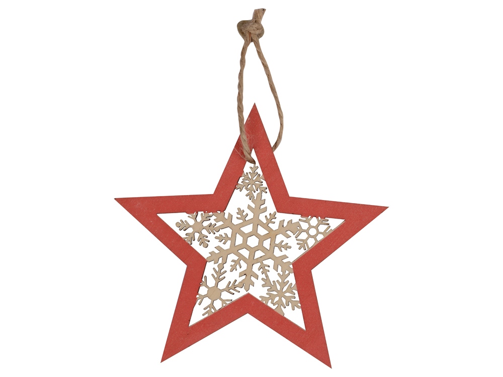 Подвеска деревянная Звездочка — изображение 3