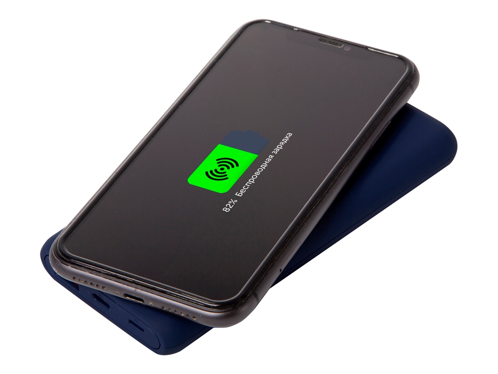 Внешний беспроводной аккумулятор c QC/PD Reload, 10000 mAh, темно-синий (Р) — изображение 3
