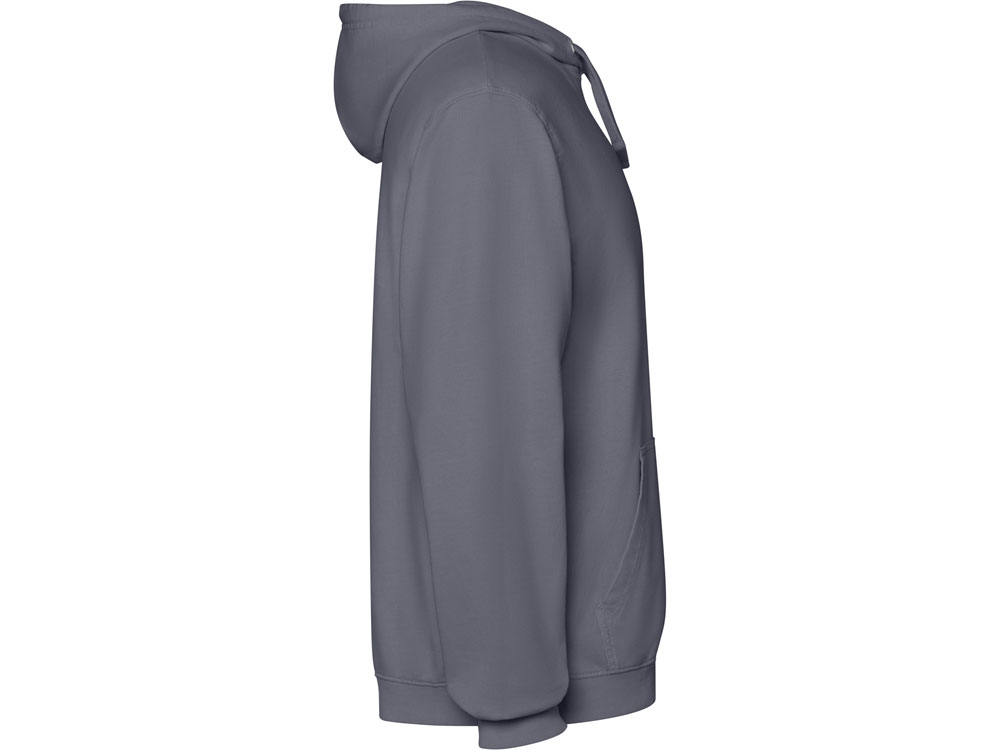 Толстовка с капюшоном KENIA унисекс, серо-голубой выстиранный — изображение 4