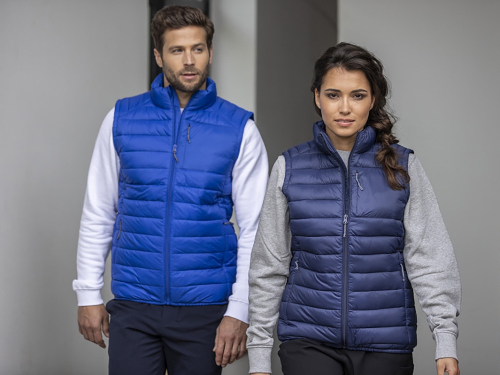 Женский утепленный жилет Pallas из переработанных материалов по стандарту GRS - Темно - серый — изображение 5