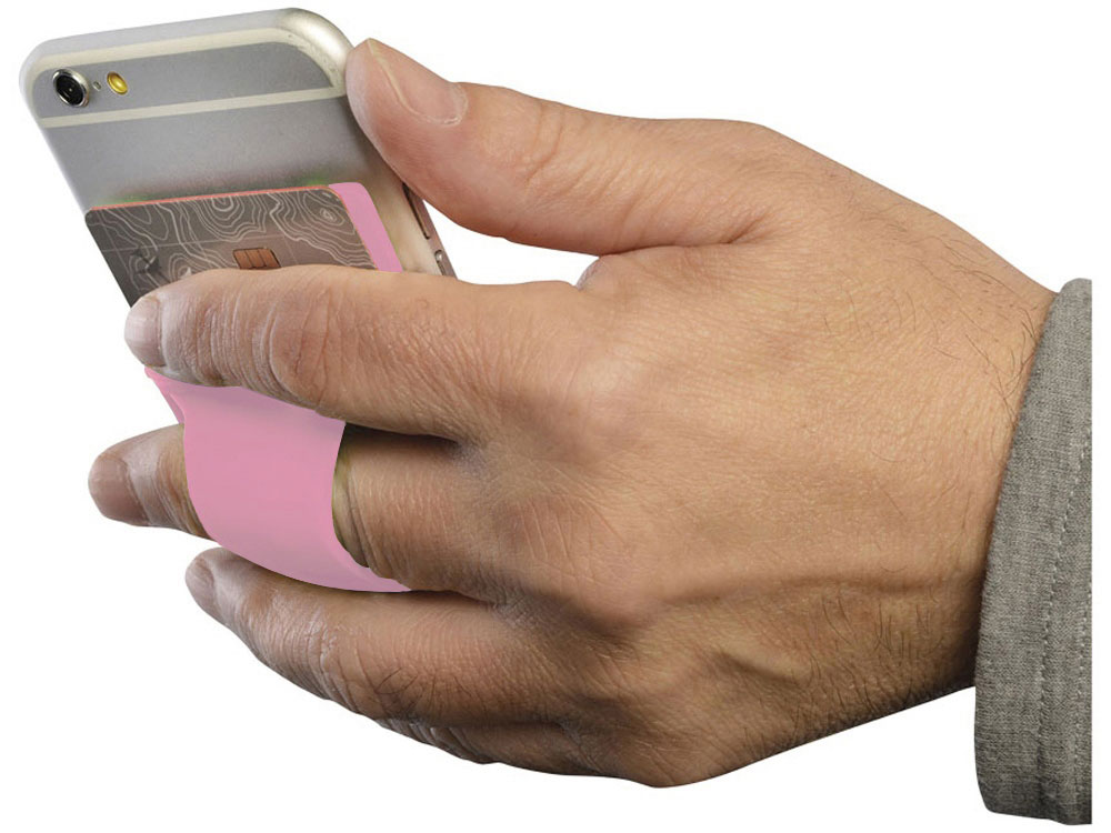 Картхолдер для телефона с держателем Trighold, пыльная роза — изображение 6