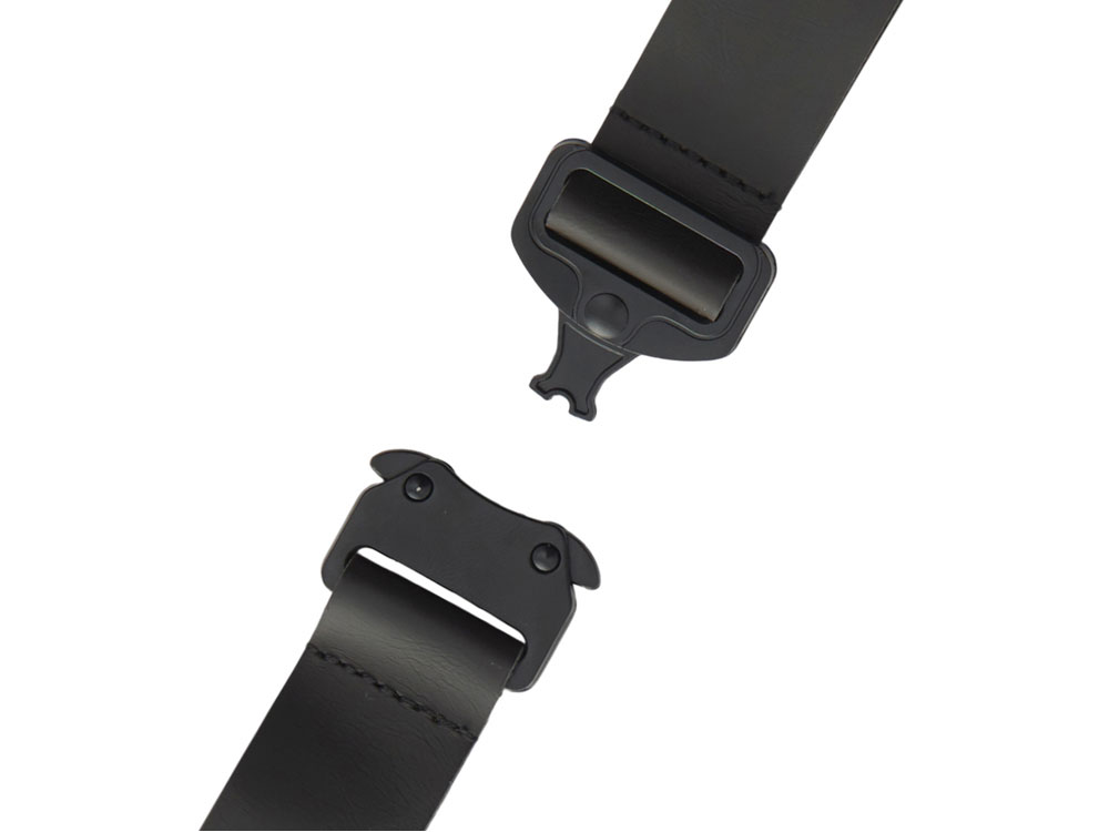 Отстегивающийся брелок-ремувка из эко-кожи Ninja, черный — изображение 3