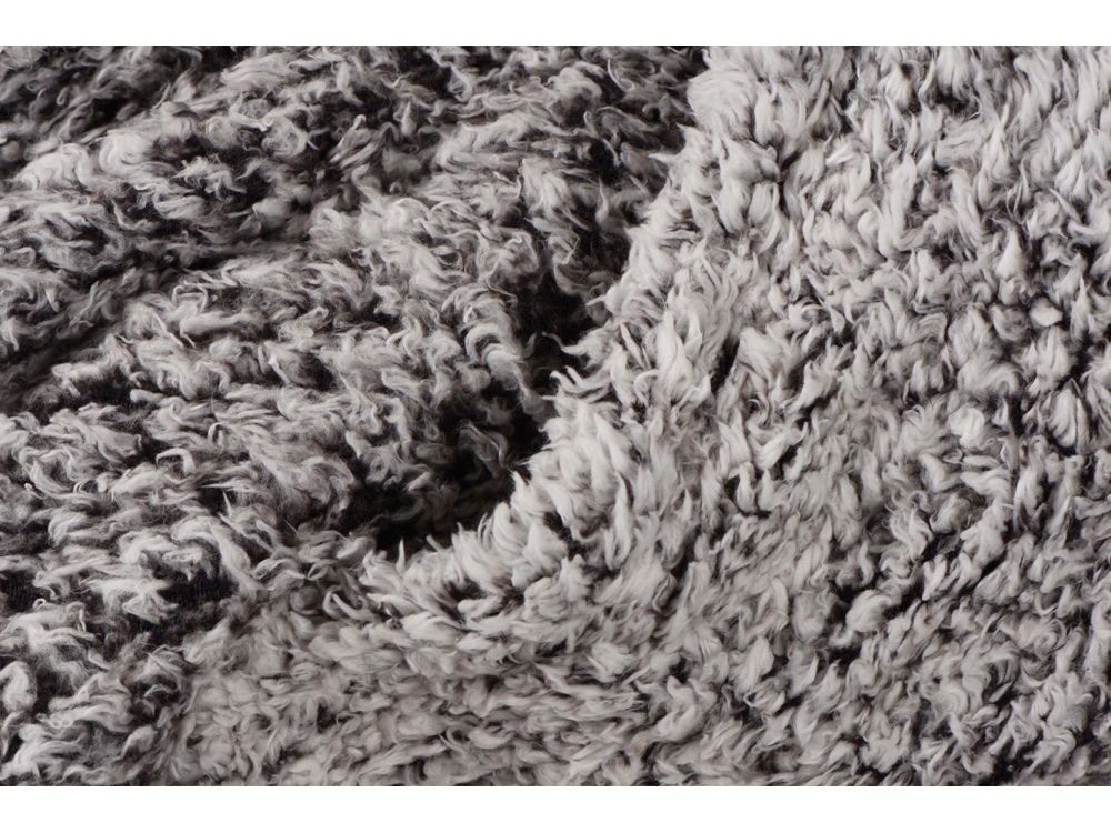 Плед флисовый Ally, бело-черный — изображение 2