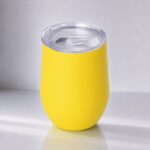 Термокружка Vacuum mug C1, soft touch, 370мл, желтый