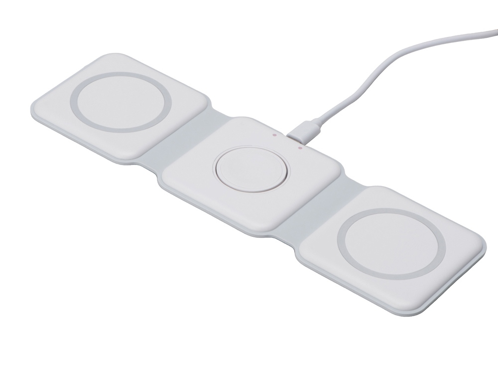 Беспроводное зарядное устройство 3-в-1 Road, 15 Вт, белый — изображение 2