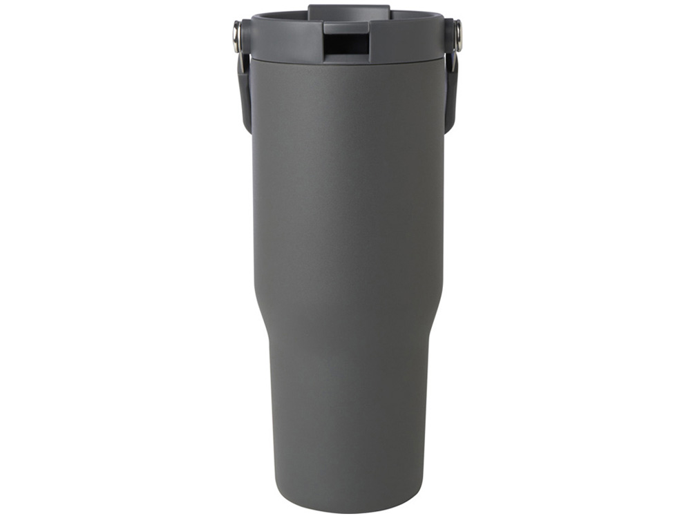 Термостакан Bronx объемом 900 мл из меди и переработанной нержавеющей стали, сертифицированной по стандарту RCS, с вакуумной изоляцией и крышкой с двойной функцией - Серый — изображение 2