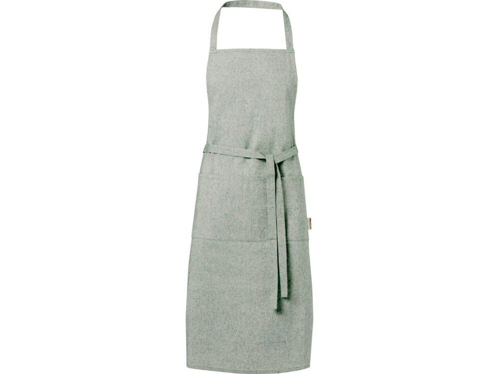 Pheebs 200 g/m2 recycled cotton apron, зеленый яркий