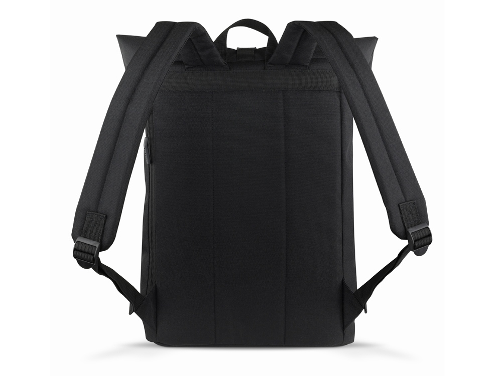 Рюкзак BUGATTI Blanc Delight, чёрный, нейлон RPET600D/тарпаулин/полиэстер, 41х13х46 см, 15 л — изображение 8