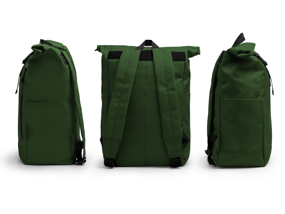 Рюкзак из RPET полиэстера DRONTE, темно-зеленый — изображение 5