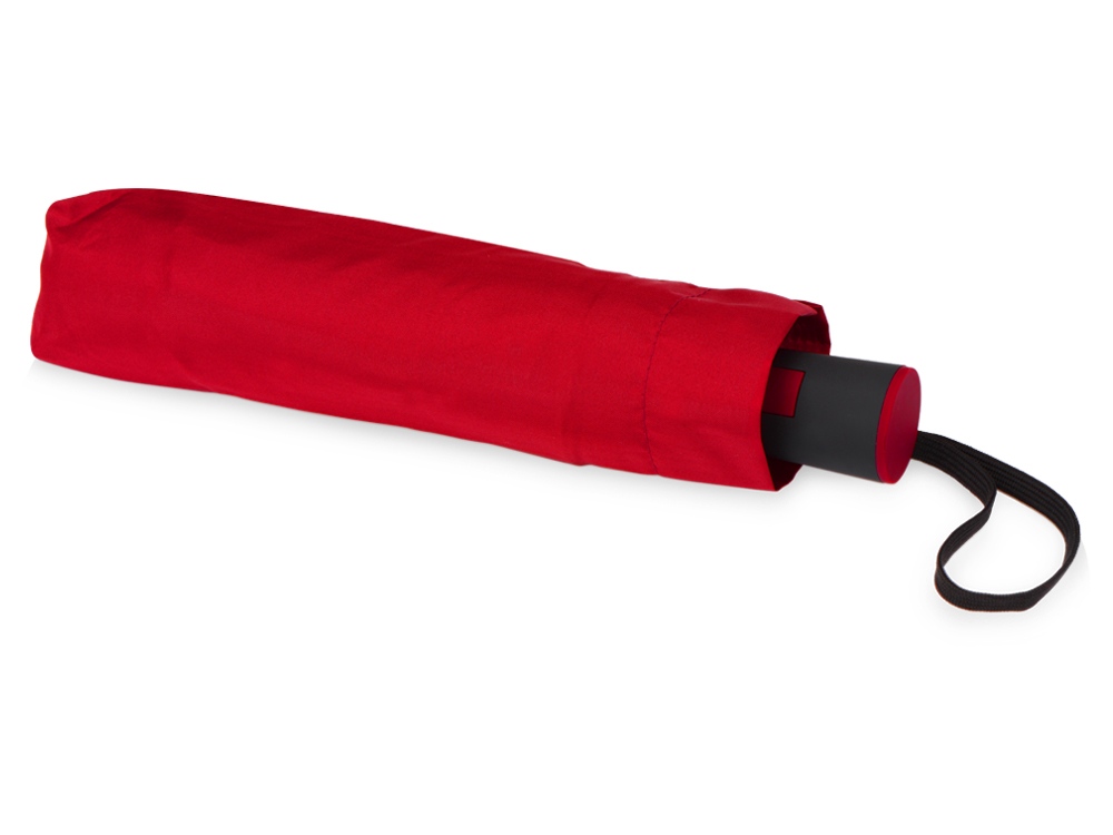 Зонт складной Irvine, полуавтоматический, 3 сложения, с чехлом, красный — изображение 5
