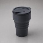 Силиконовый складной стакан GoCup, темно-серый