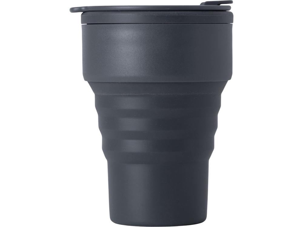 Силиконовый складной стакан GoCup, темно-серый — изображение 2