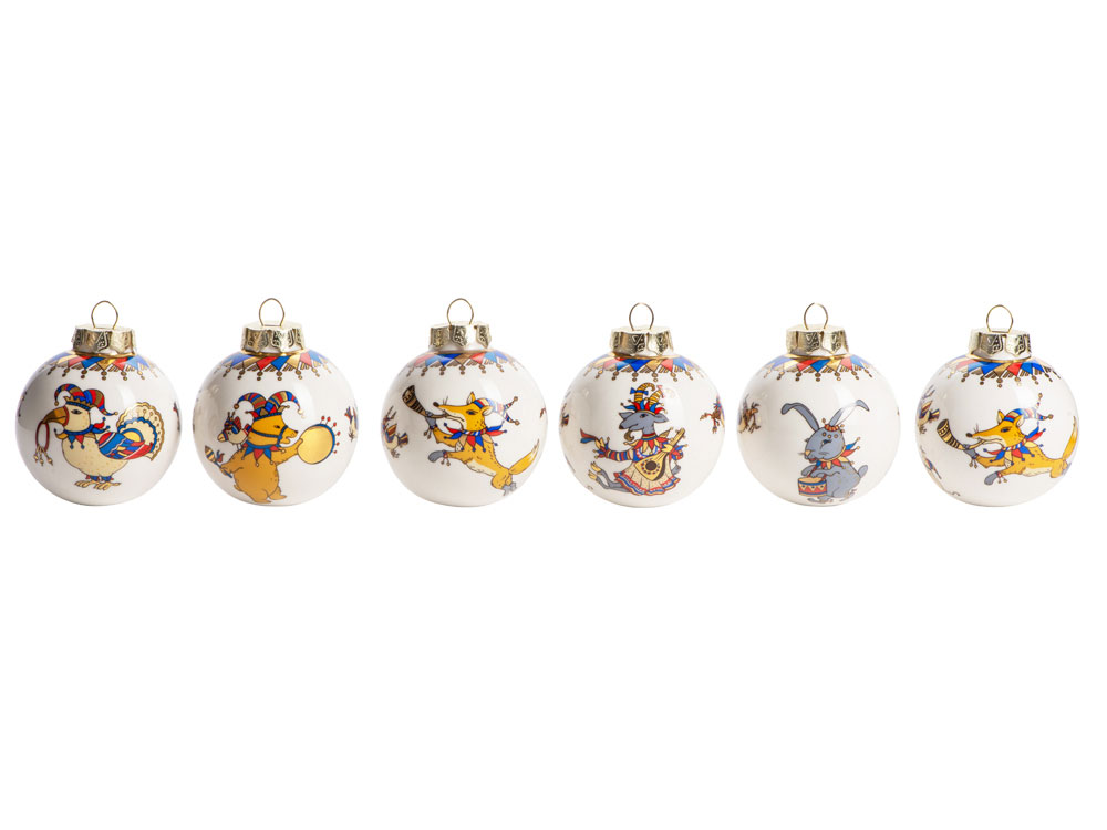 Набор новогодних шаров, 6 шт. — изображение 3