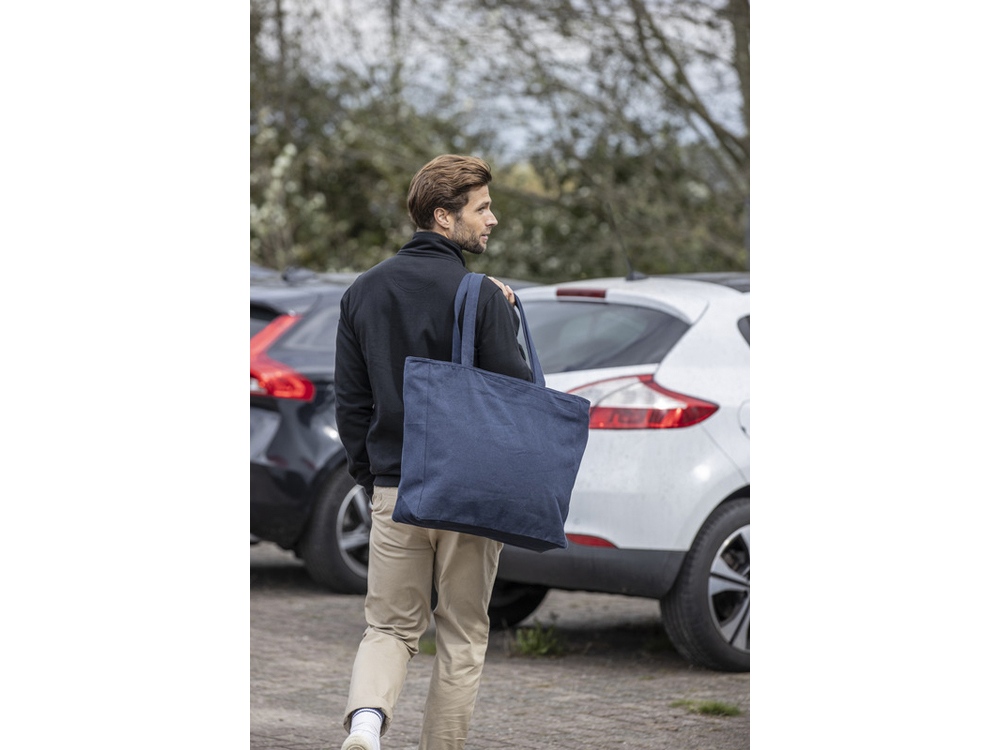 Weekender эко-сумка из переработанного материала Aware™ плотностью 500 г/м² - Белый — изображение 5