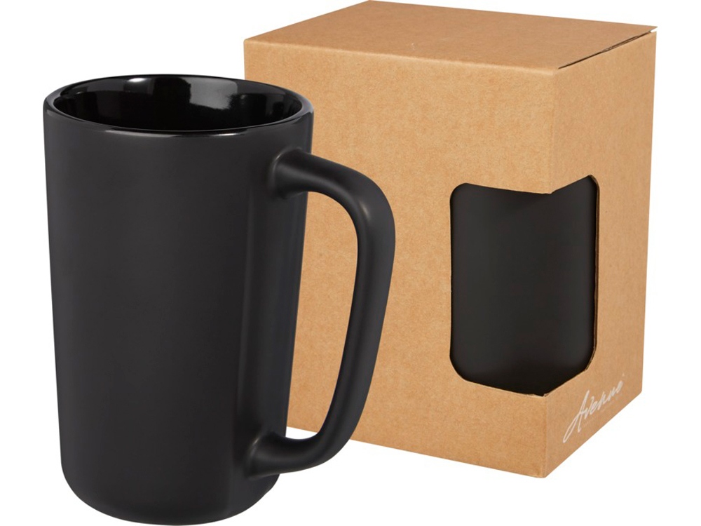 Керамическая кружка Perk объемом 480 мл, черный