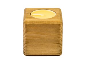 Свеча в декоративном подсвечнике, орех, манго