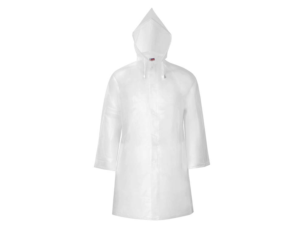 Дождевик Hawaii c чехлом унисекс, бесцветный полупрозрачный — изображение 3