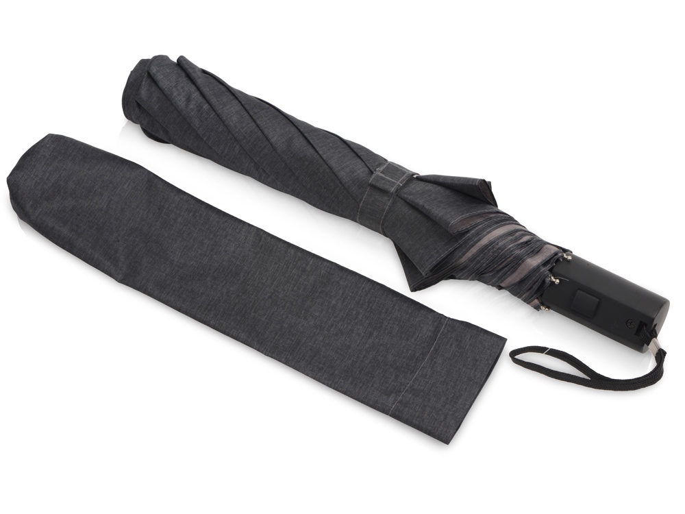 Зонт-полуавтомат Flick, темно-серый — изображение 3