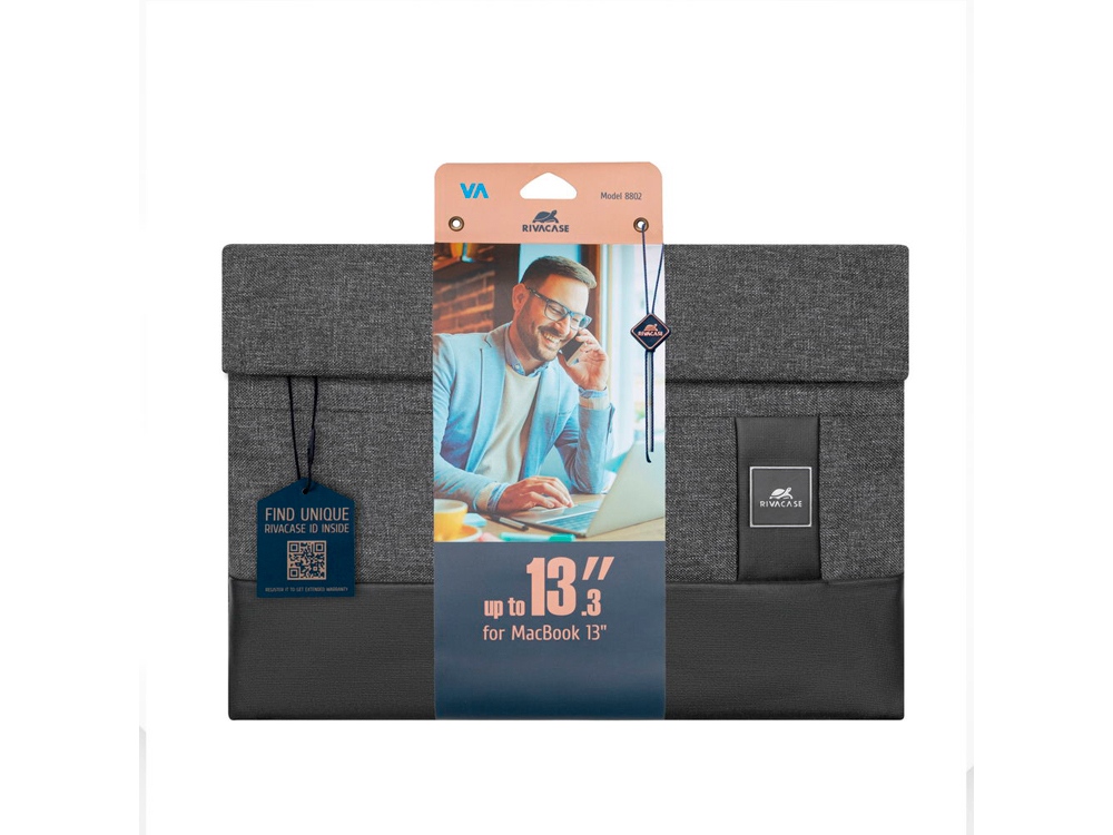 RIVACASE 8802 black melange чехол для MacBook Pro/MacBook Air 13 / 12 — изображение 10