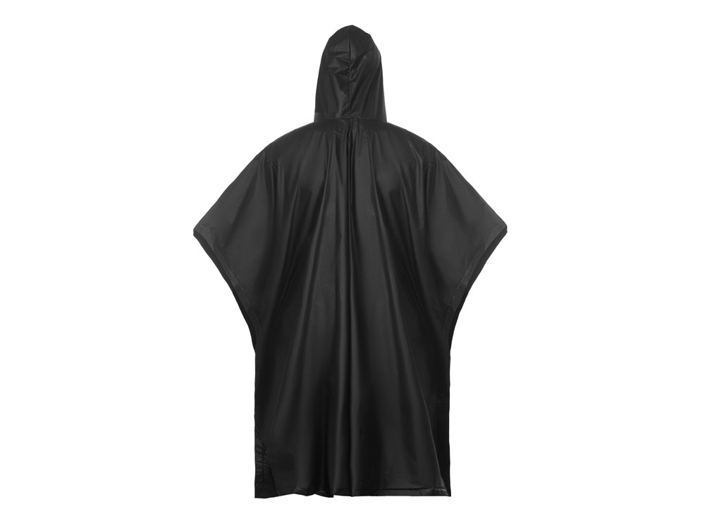 Пончо Hawaii c чехлом унисекс, черный — изображение 9