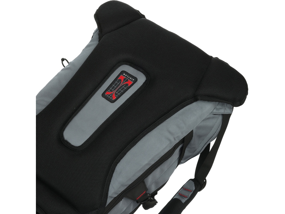 Рюкзак TORBER DRIVE с отделением для ноутбука 15, серый/красный, полиэстер 1680D, 36x17x50 см, 30 л — изображение 7