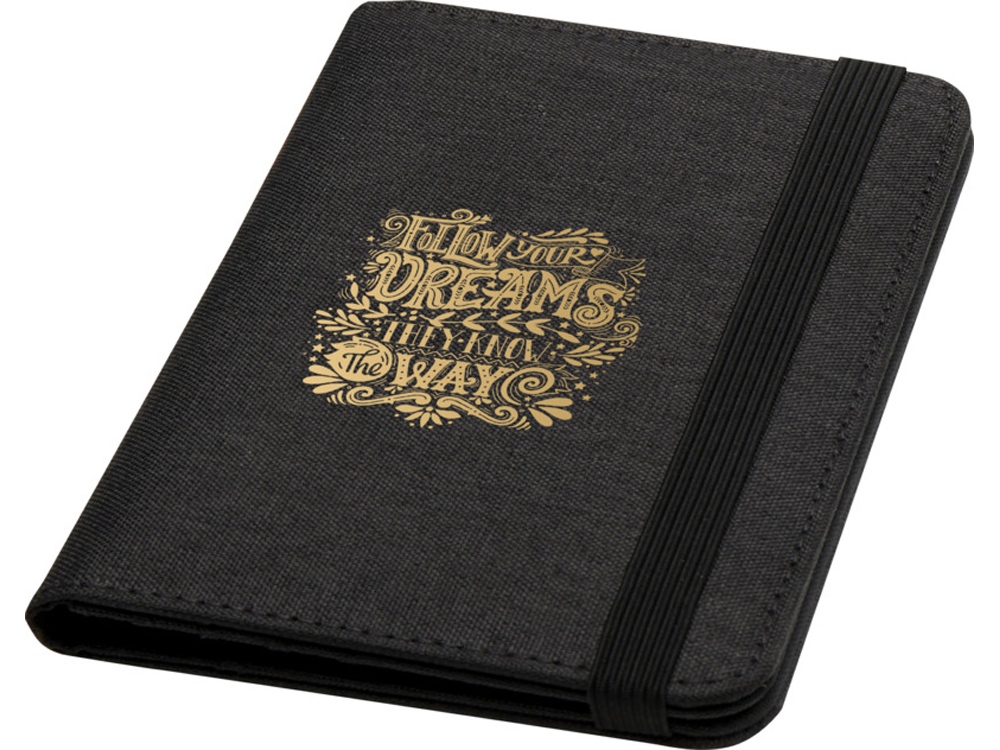 Ross Держатель паспорта с RFID-защитой из переработанного PET-пластика, сертифицированного согласно GRS - угольный — изображение 4