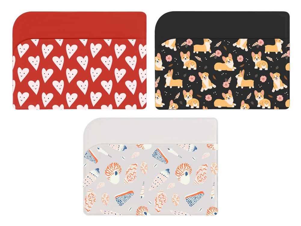 Картхолдер для 3-х карт с возможностью полноцветной УФ-печати, софт-тач — изображение 2