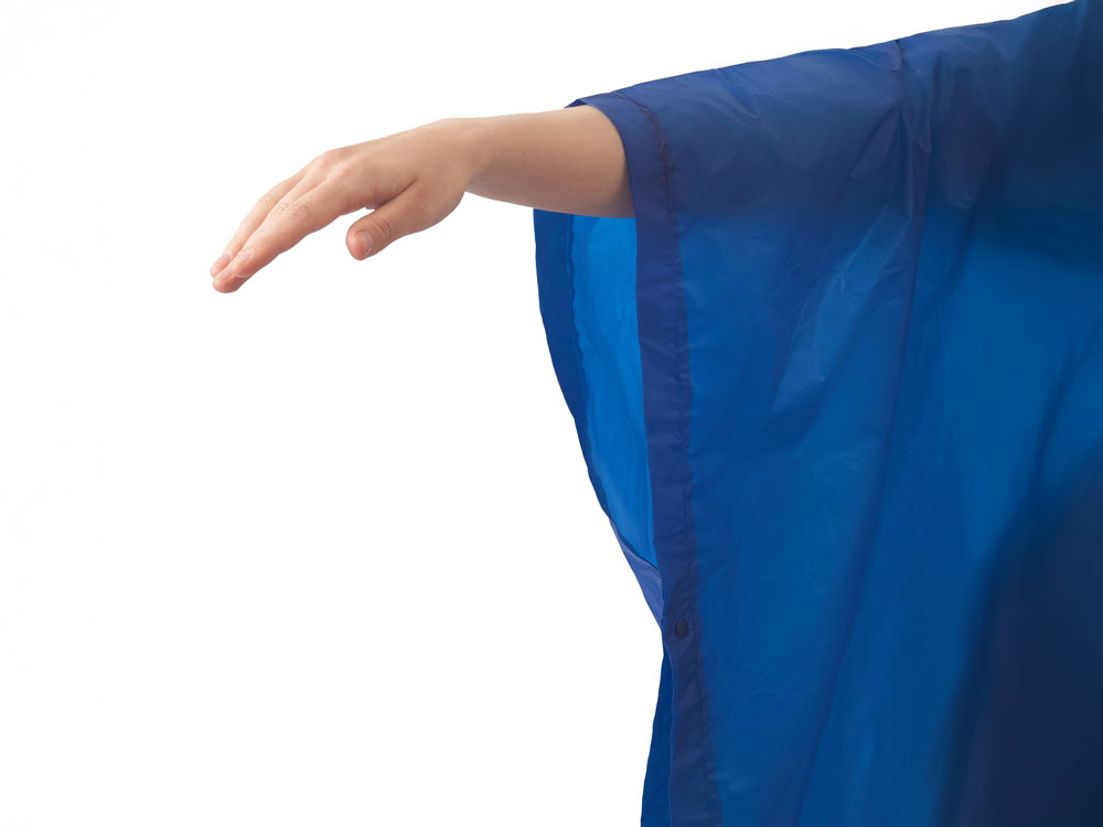 Пончо Hawaii c чехлом унисекс, классический синий — изображение 7