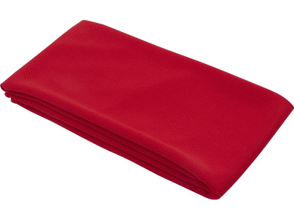 Lucas спортивное полотенце из переработанного полиэстера 30х80 см - Красный — изображение 4