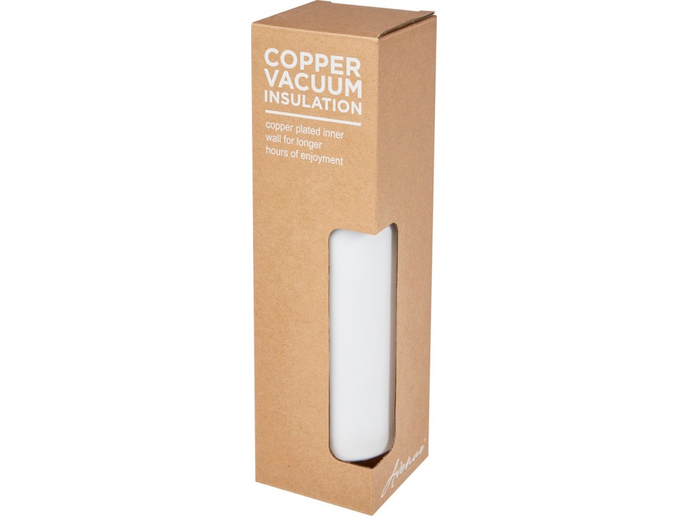 Спортивная бутылка Thor объемом 750 мл с медной обшивкой и вакуумной изоляцией, белый — изображение 7