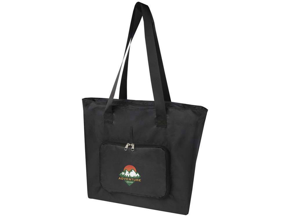 EcoFold Складная эко-сумка из RPET 16 л - сплошной черный — изображение 4