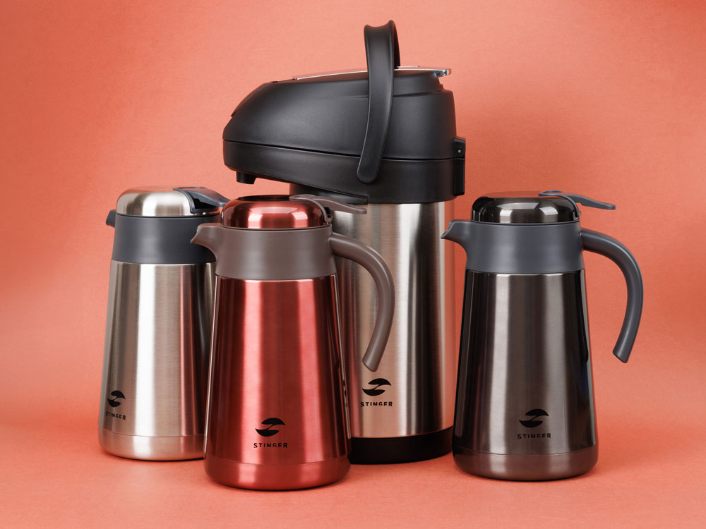 Термос с помпой Stinger, 3 л, широкий, нержавеющая сталь, серебристый, 24,4 х 17,5 х 37,2 см — изображение 7