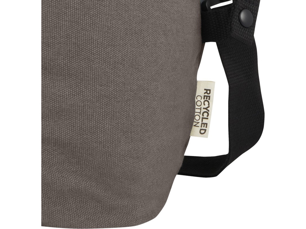 Спортивная сумка Joey из брезента, переработанного по стандарту GRS, объемом 25 л, серый — изображение 7