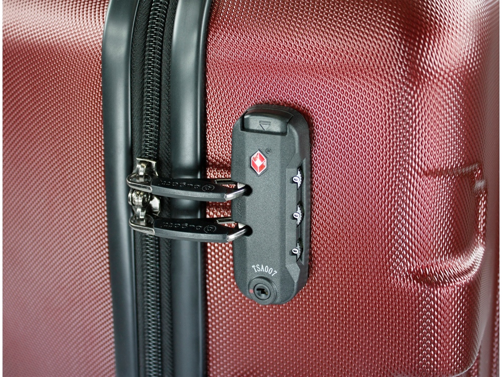 Чемодан BUGATTI Galatea, красный, поликарбонат / АБС-пластик, 36,5х24,5х56 см, 38 л — изображение 6