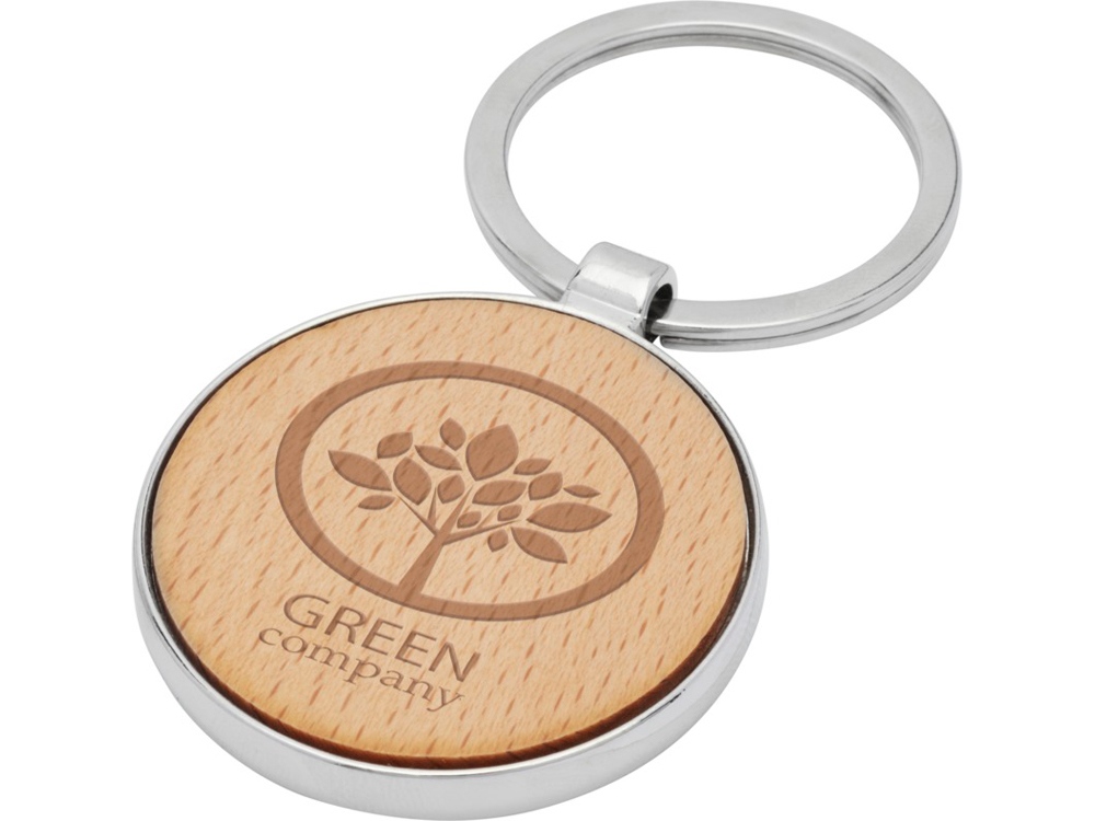 Круглый брелок Moreno из бука, дерево — изображение 5