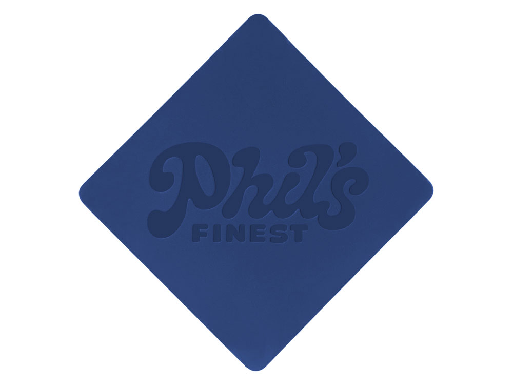 ПАТЧ РОМБ soft-touch (синий) 7,6 х 7,6 см — изображение 3