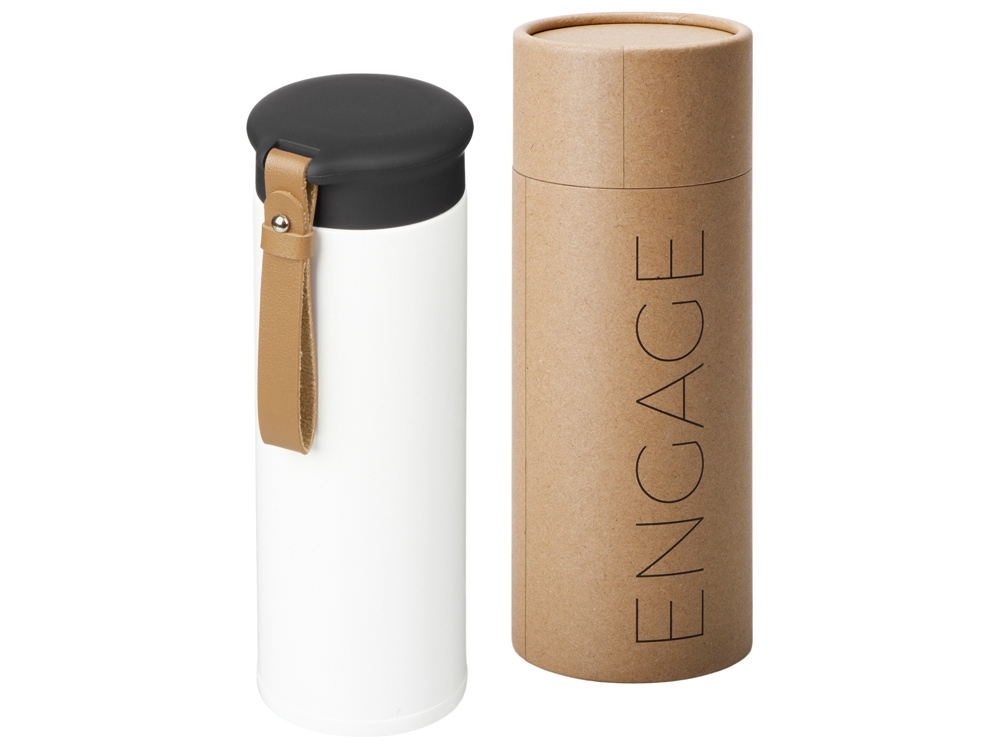 Вакуумный термос Engage, 450 мл, тубус, белый